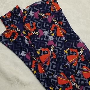 Disney Lularoe one size leggings Captain Hook